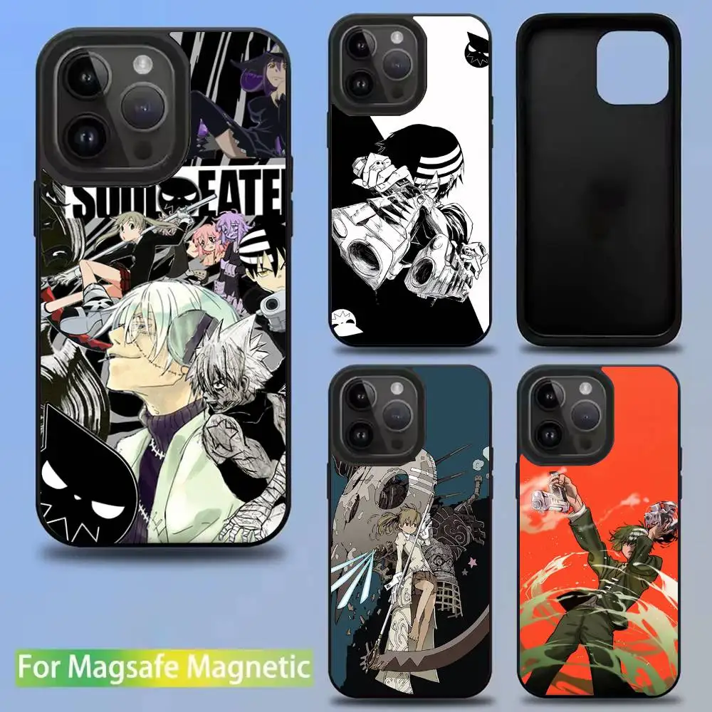 

Anime S-Soul Eater Phone Case For iPhone 16,15,14,13,12,11,Pro,Max,Plus,Mini,SE New Magsafe Magnetic Wireless Charging