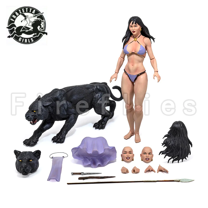 

1/12 6 дюймов Frazetta Girls Фигурка Огонь и лед Терегра Аниме Модель игрушки