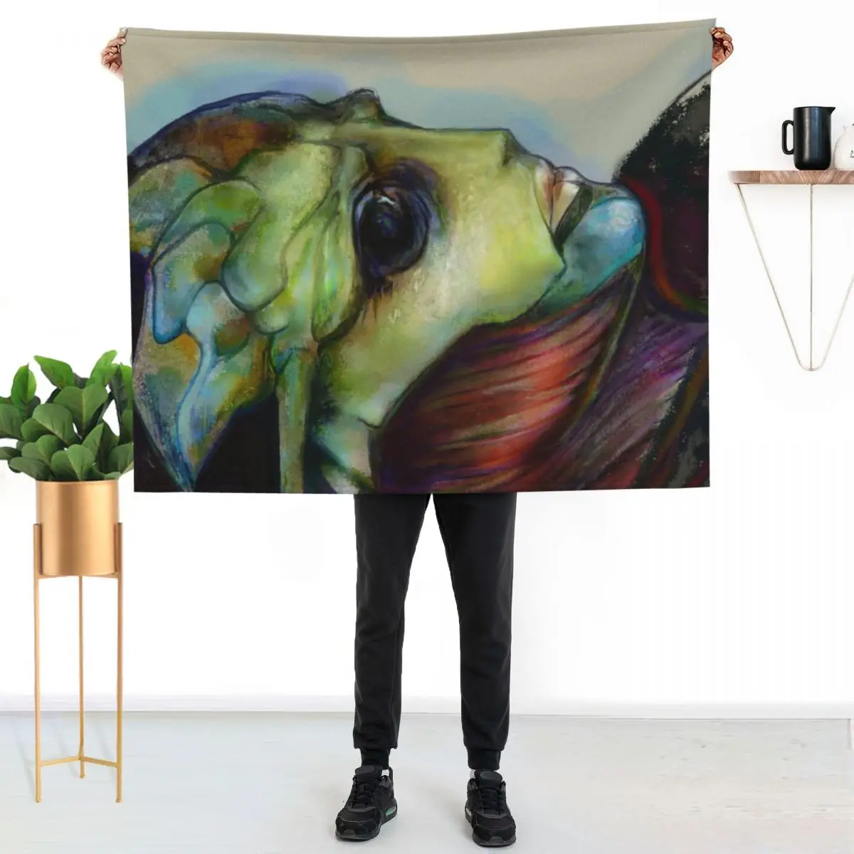 

Thane : Throw Blanket Long Lasting Soft Plush Blanket for Daily Use