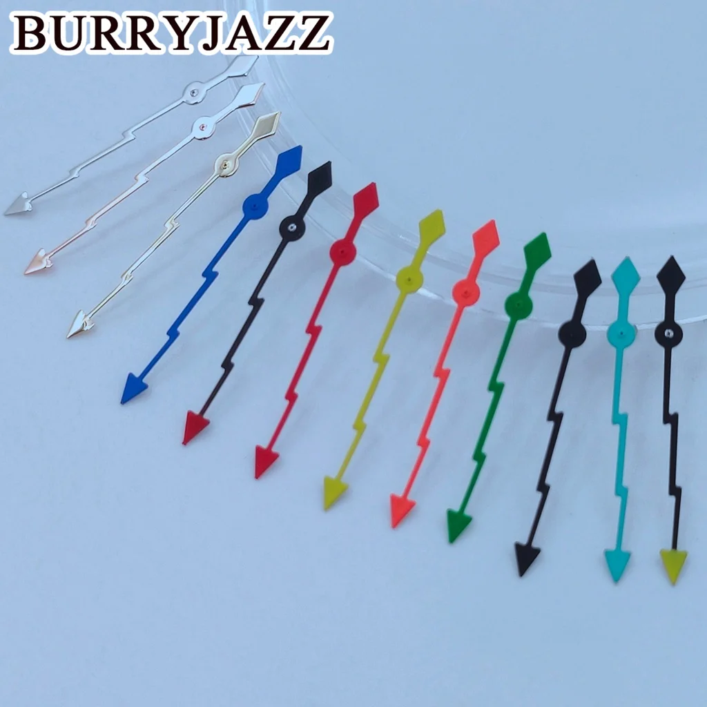 BURRYJAZZ NH35 NH36 NH38 7S26 7S36 4R35 4R36 Uhrzeiger Silber Schwarz Grün Blau Rot Gelb Orange Zeiger Grün Leuchtend – Detail 7