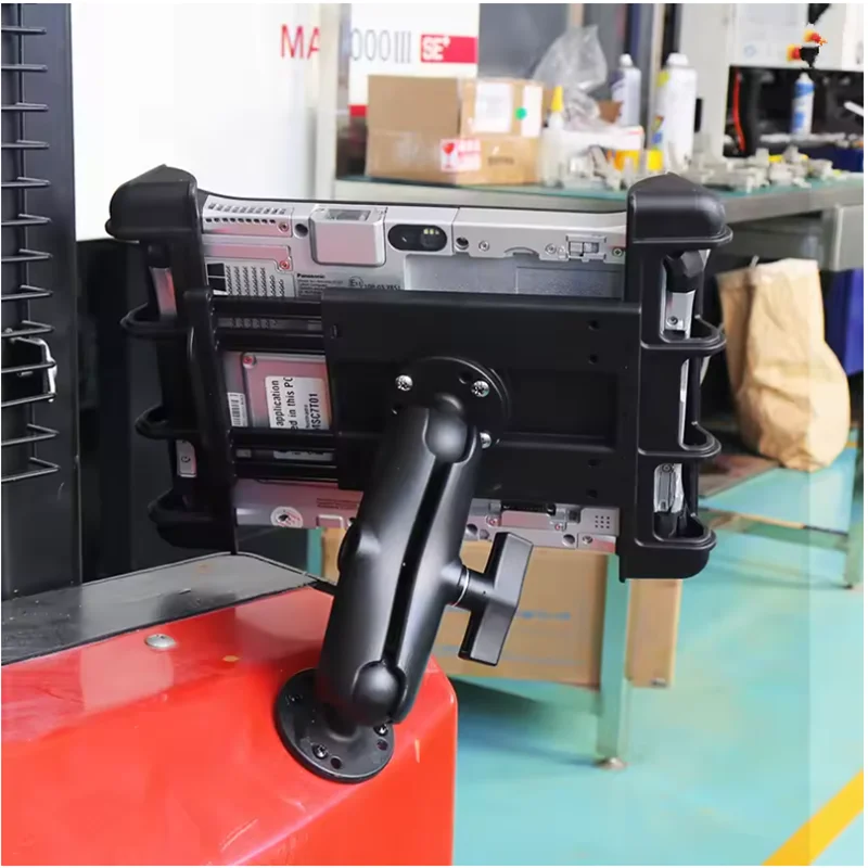

Drill Down Tablet Holder With 9cm/15cm /23cm Aluminium Double Socket Arm with Round base for Truck or Tractor