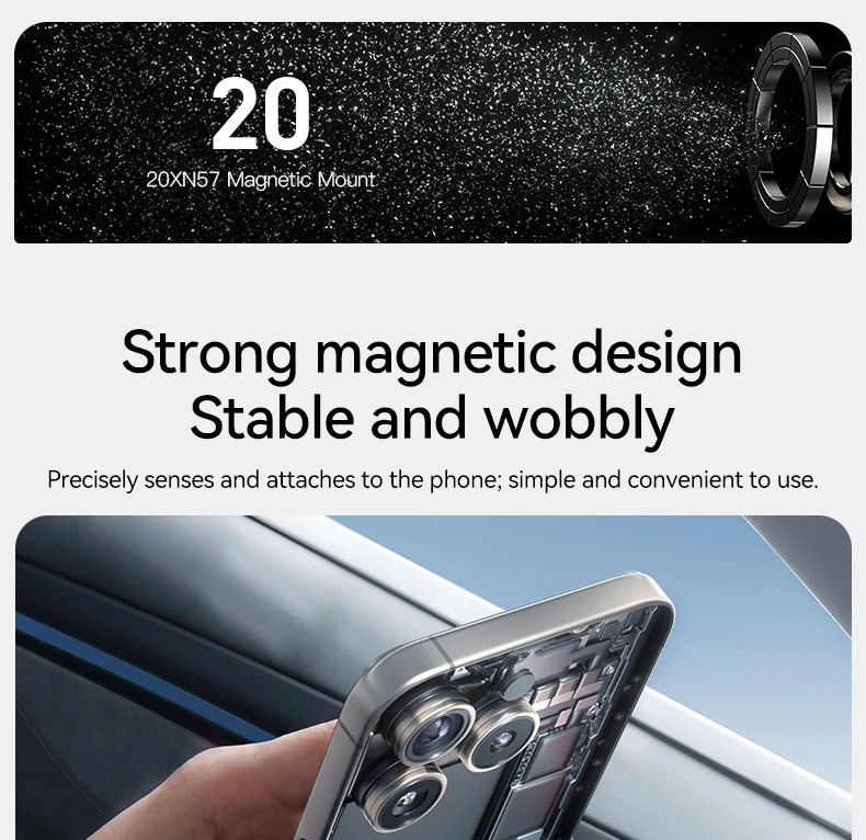 YZ Für Tesla Handyhalterung Modell Y YL Juniper 3 Highland 2025-2026 LHD RHD Magnetische Halterung Ständer 360 ° für Air Vent-Montage Magsafe – Detail 19