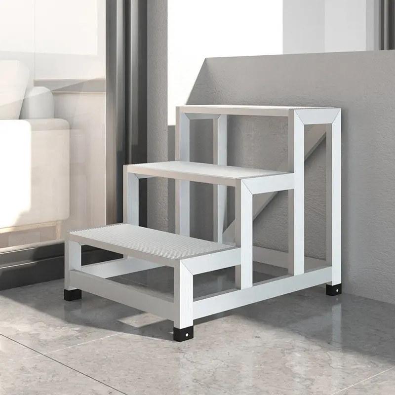 Factory Direct 2026 Aluminum alloy tread mobile platform staircase industrial tread ladder tread two steps three steps stool pic