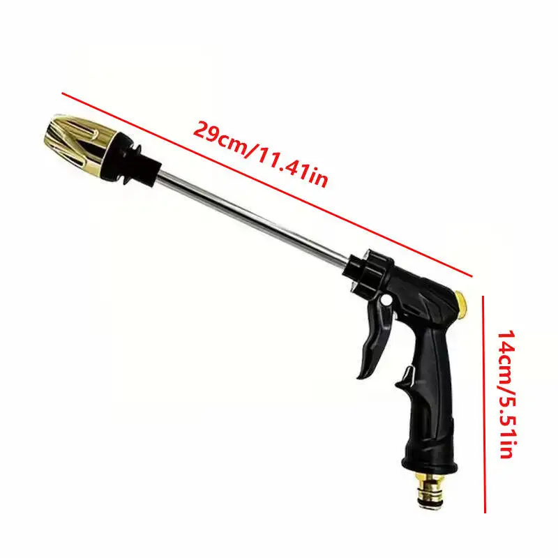Household Garden Water Gun Hose Nozzle Long Rod Watering Irrigation Spray Guns High-Pressure Foam Kettle Car Washing Gun