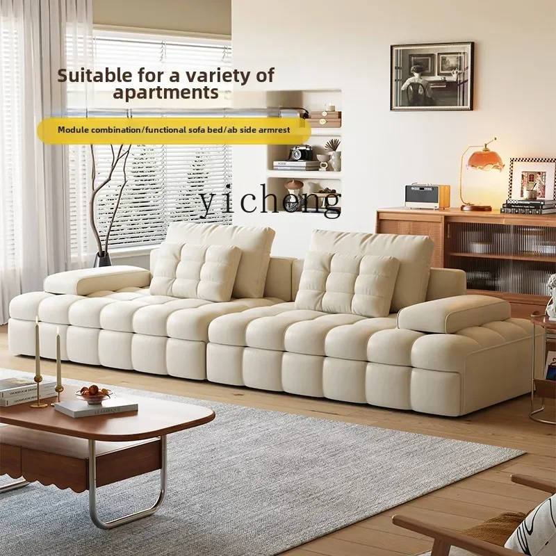 X8 sofa bed living room cat claw leather sofa modern simple function sofa retractable