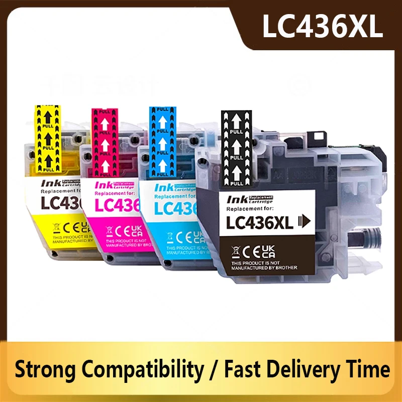 

LC436XL 436XL Compatible Ink Cartridge For Brother MFC-J4340DW J4440DW J4540DW J5855DW J5955DW J6555DW J6955DW J6957DW Printer