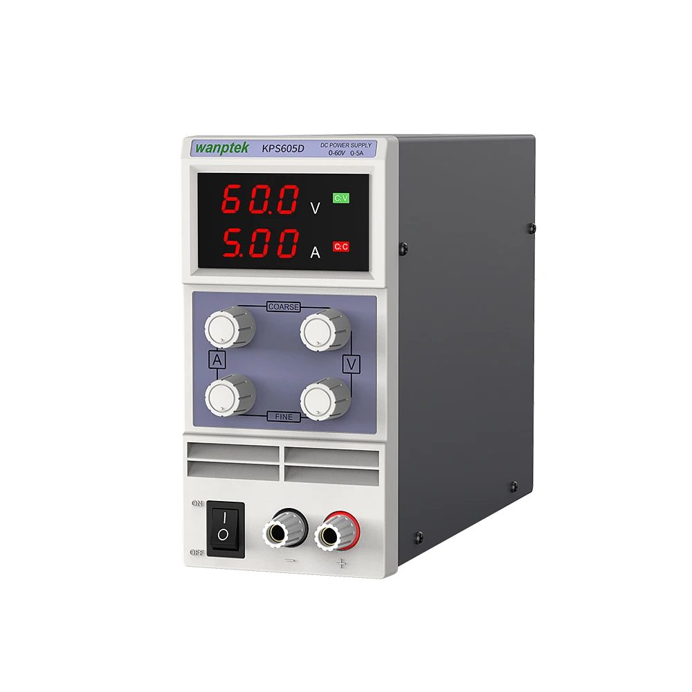 

wanptek Mini Switching DC Power Supply KPS605D 60V 5A Single Channel adjustable Digital Laboratory power supply dc