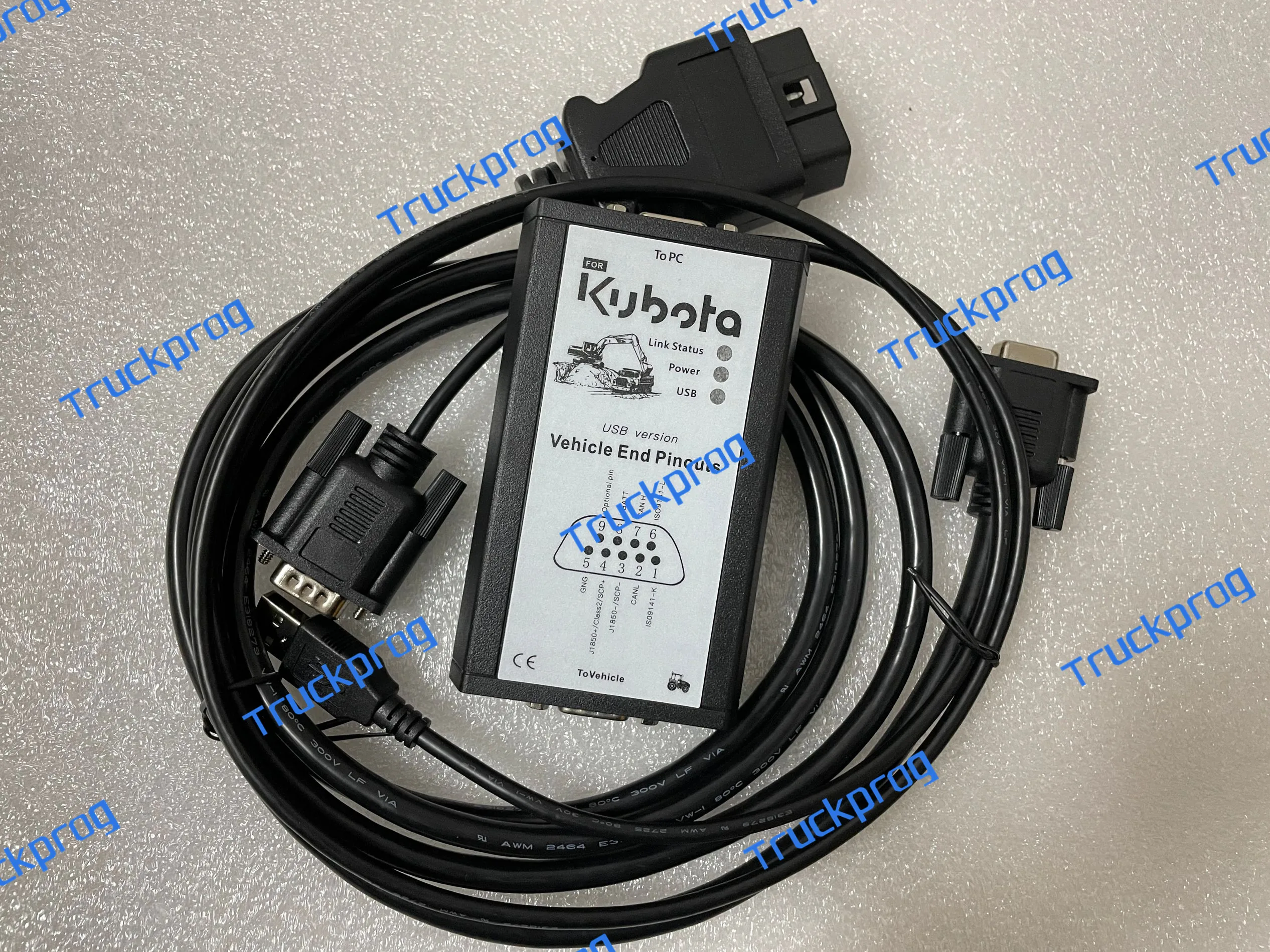 For KUBOTA DIAGNOSTIC TOOL for kubota diagmaster Python DST-i datalink cable KUBOTA Takeuchi Diagnostic tool