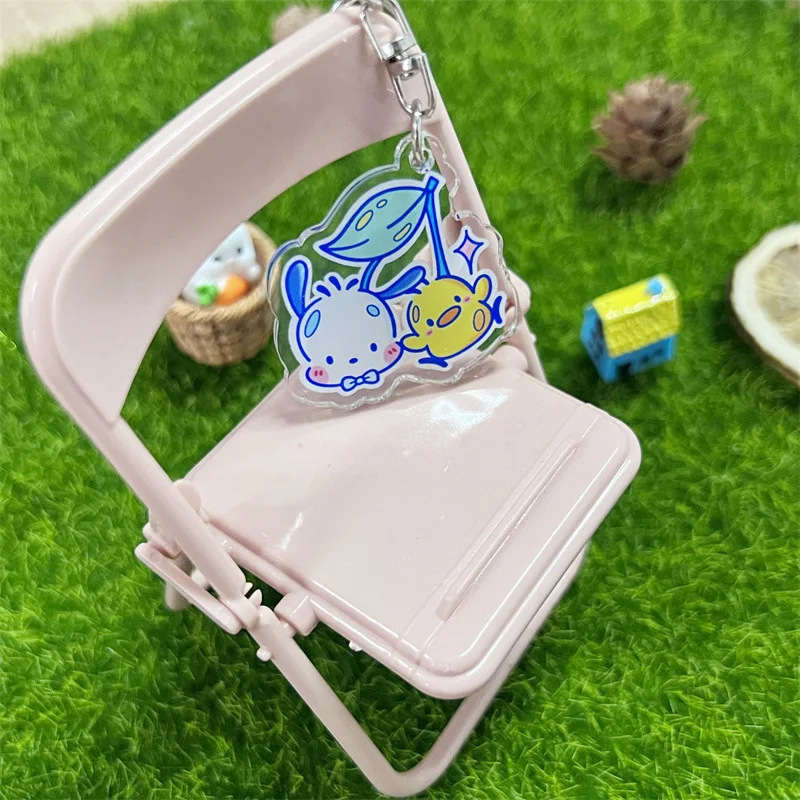 Natal quente anime sanrio cereja série chaveiros bonito dos desenhos animados pingente decorado mochila acessórios para o presente de aniversário da menina