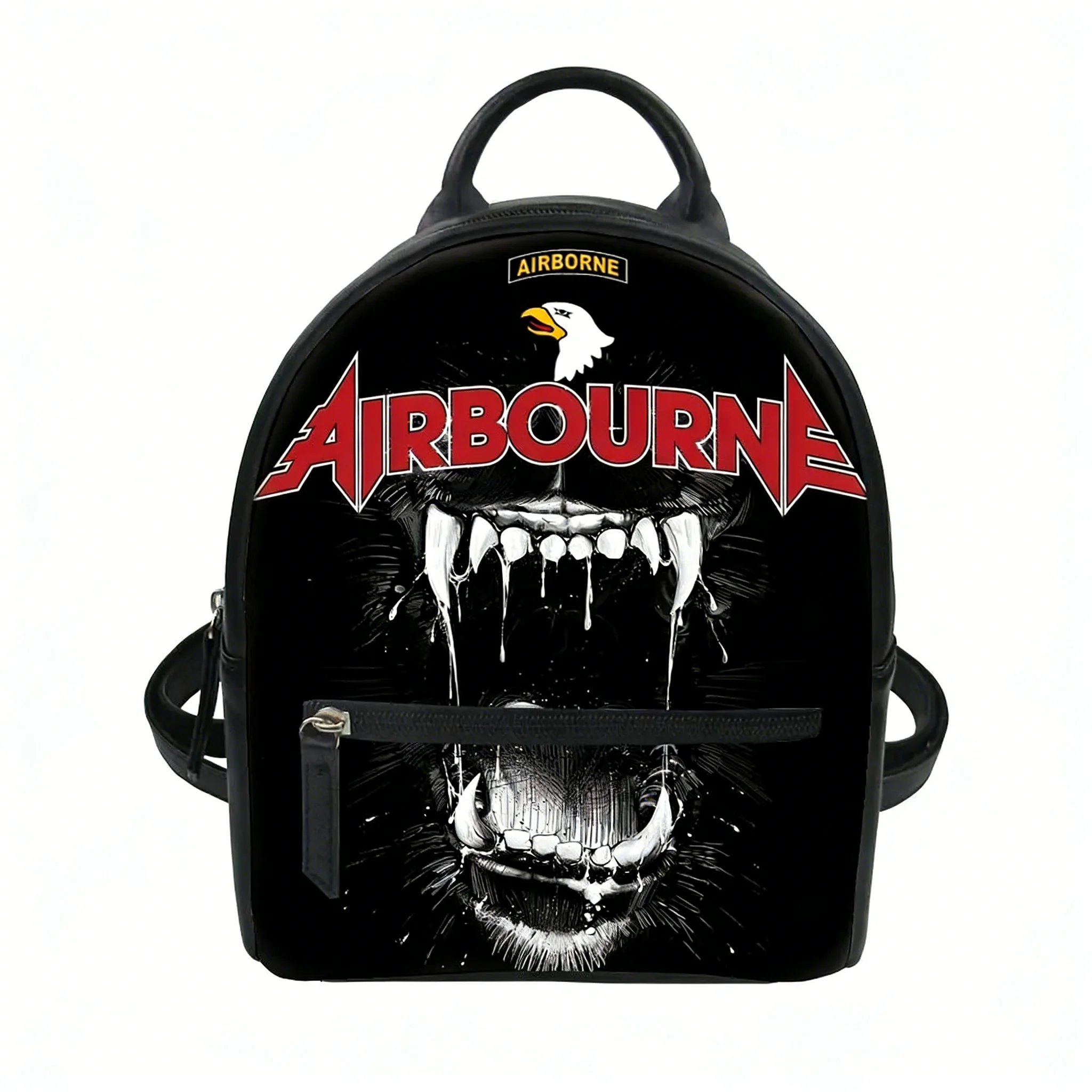 

Airbourne Australian Rock band Custom Backpack Purse Carter Schoolbags Double Shoulder Bag Mini Daypack Leather Travel Bag