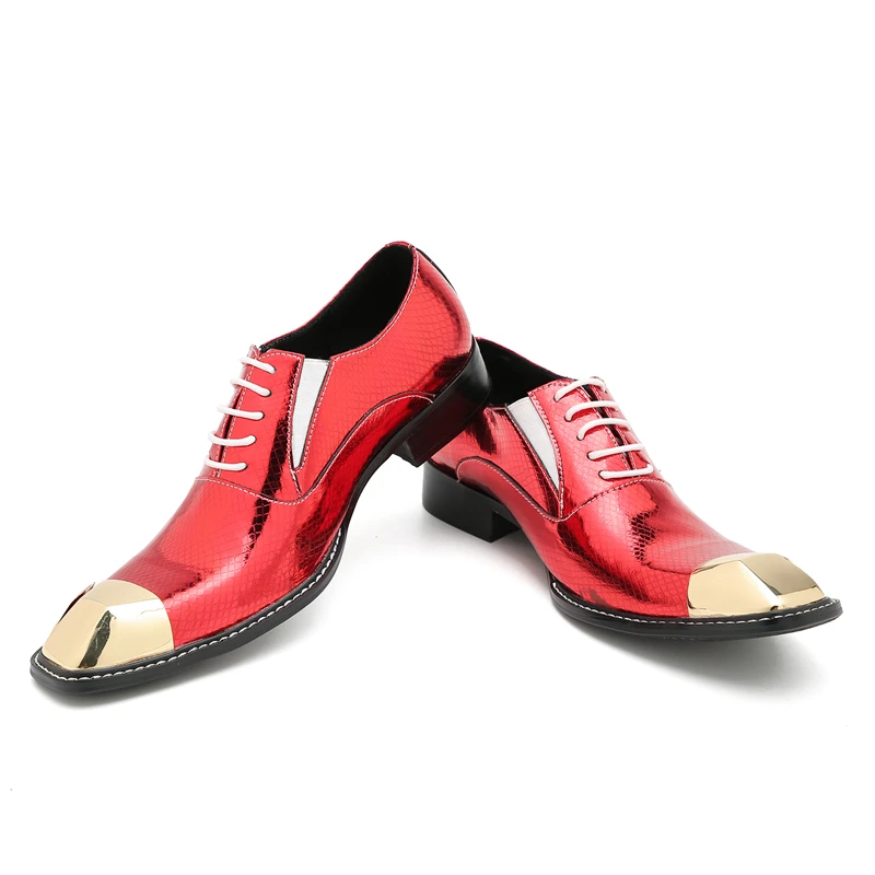 Quadratische quadratische Niet Stil lässige Lederschuhe modische Persönlichkeit bequeme Herren schuhe trend ige Leder neunte Hosen Schuhe – Detail 13