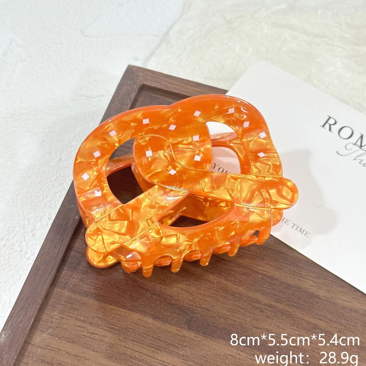 1 قطعة الكرواسون خمر القلوية عقدة المياه انتزاع كليب ، الراقية الكبيرة والصغيرة الكرواسون مشبك شعر الجزء الخلفي من الرأس أوبدو القرش كليب #6