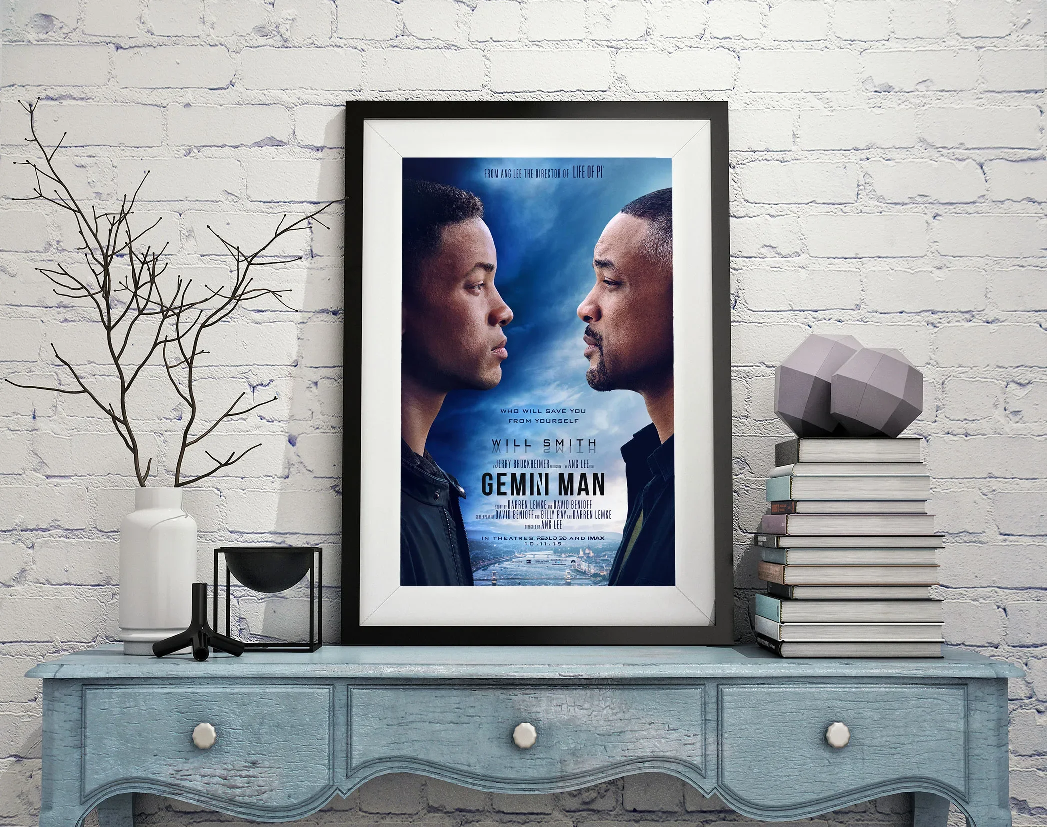L0153 Gemini Man Movie Silk Fabric Poster Art Decor Indoor Painting Gift