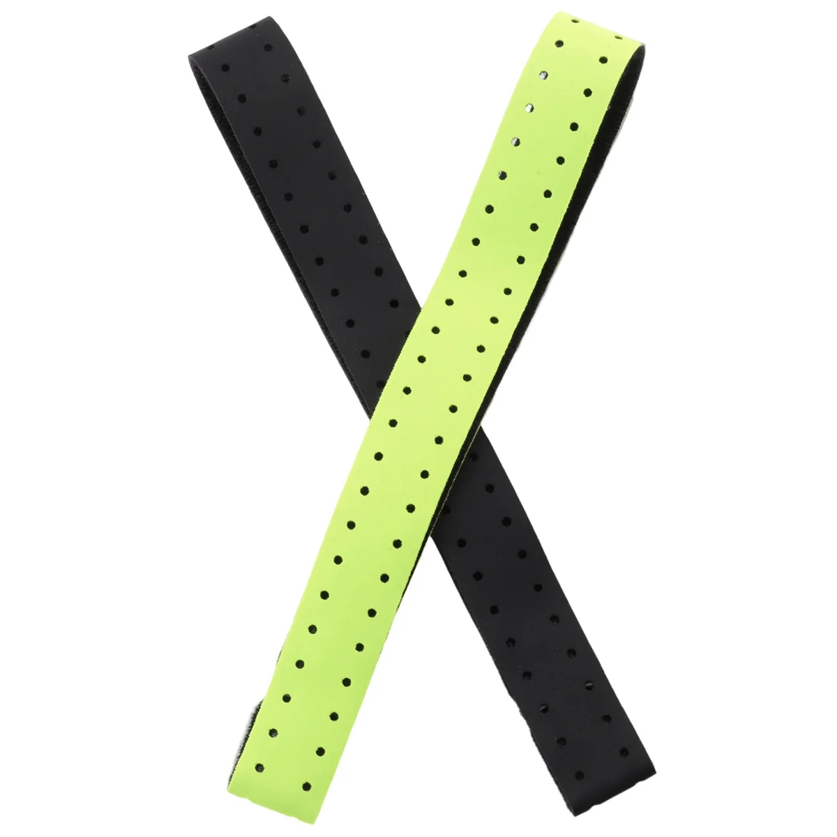 2Pcs Adjustable and Breathable Replacement Armband Soft Strap Band for Heart Rate Monitor -Wahoo (Black+ Green)