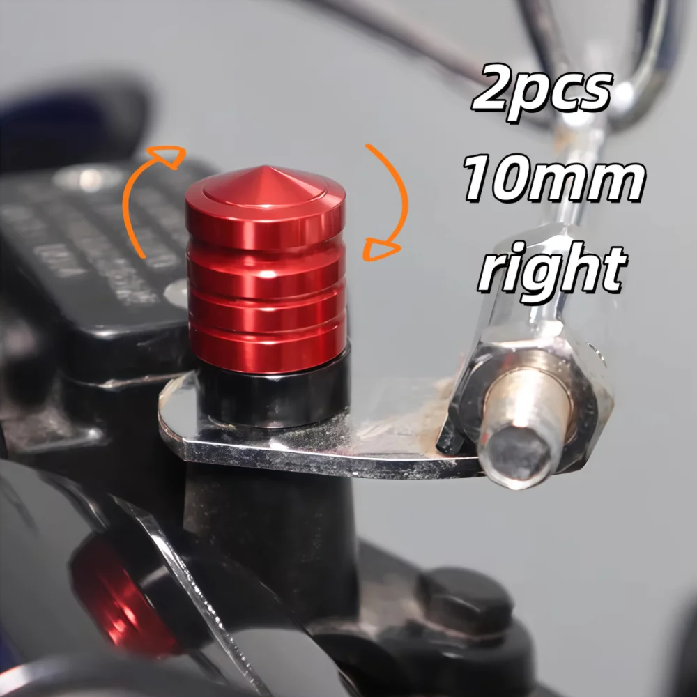 

2pcs M10 Mototcycle Rearview Mirror Hole Plug Screw For Ktm Duke 125 Accessories Suzuki Gsr 600 C400gt Sym Jet X 125