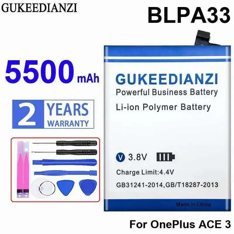 

BLPA33 For Oneplus Ace 3 Lightweight Safe 5500Mah Mobile Phone Battery
