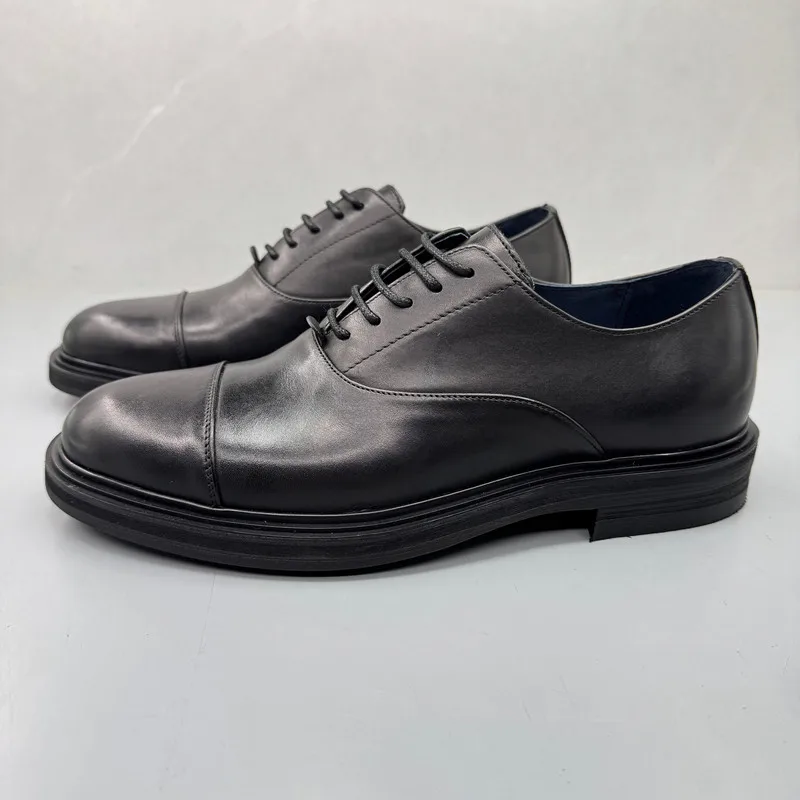 

Briti Sle Formal oes Top Layer Cowhide Men's Busin oes Daily Commuter oes Tee Bule Leather Goods