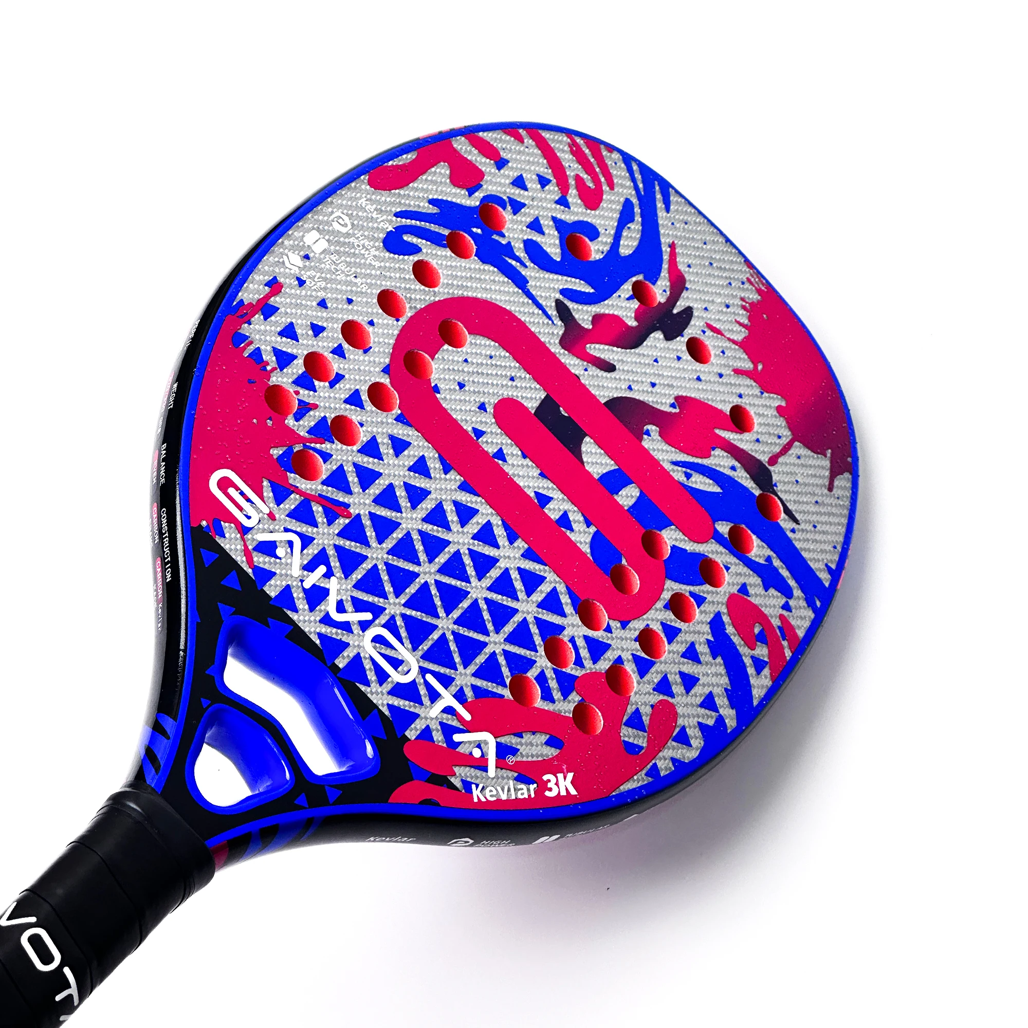 Experience Precision and Power with Gaivota 2024 Speed Attack Beach Tennis Red EVA Racket