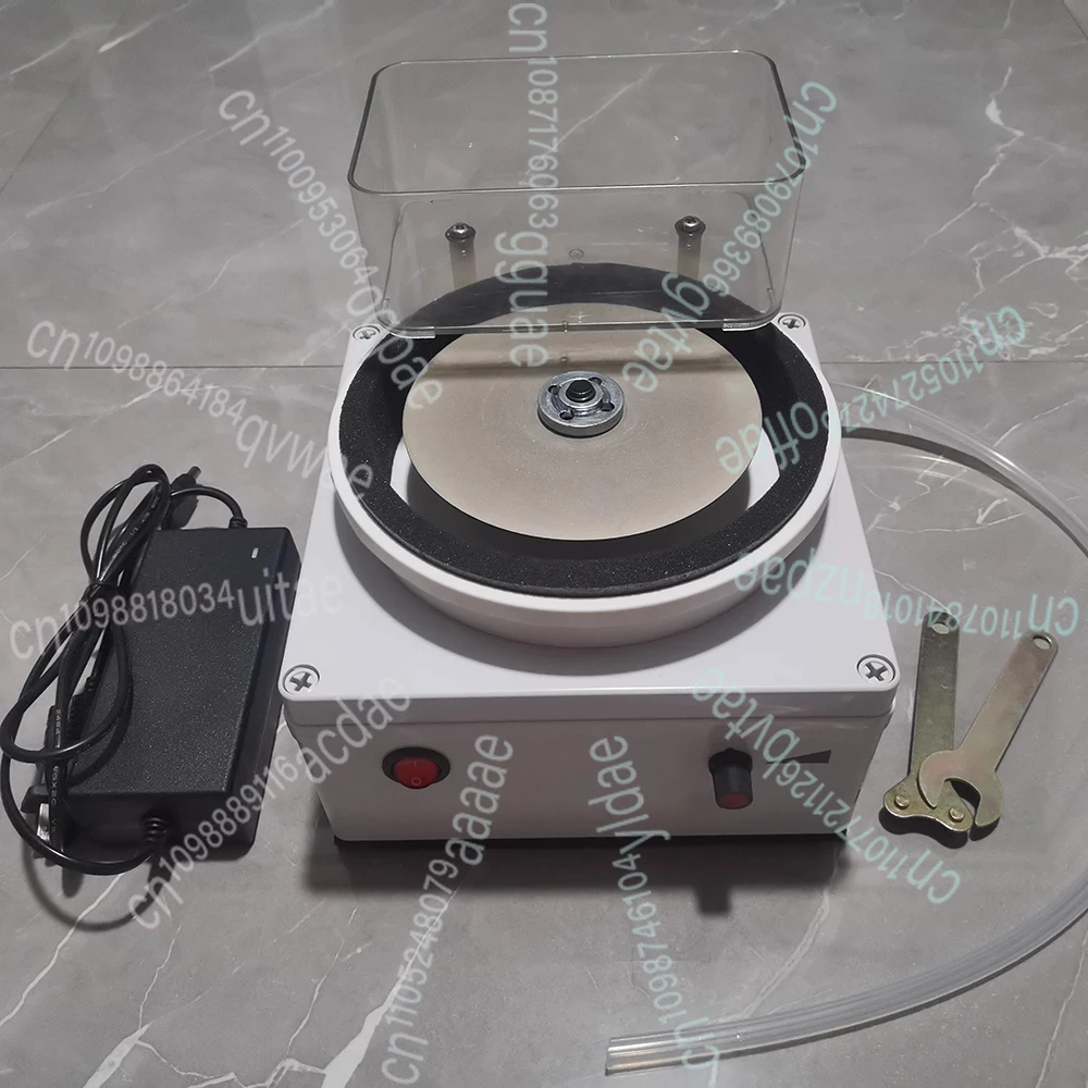 

Electric Flat Grinder - 125MM Diamond Grinding Wheel, Portable Sharpening Machine for Knives/Gemstones/Lapidary (Water-Cooled)