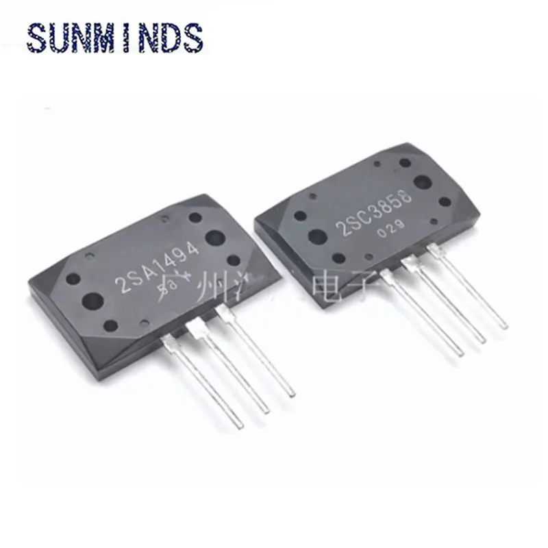 Tubo amplificador de Audio de alta potencia, 2 piezas, nuevo, 2SA1494, 2SC3858, A1494, C3858