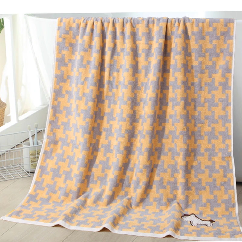 ผ้าเช็ดตัวผู้ชายสำหรับอาบน้ำ ผ้าฝ้ายแท้ 100% ผ้าขนหนูขนาดใหญ่พิเศษ 70x140 ซม.