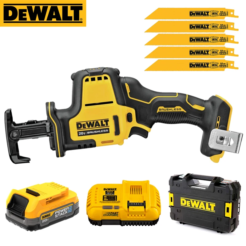 DEWALT DCS369N DCBP034 Reciprocating Saw 1.7Ah Battery Sets 18V/20V Cordless Brushless One-Handed Cutting Saber Saw