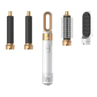 5 in 1  Low Noise Hair Styler  Professional  Hair Curling Straightening  Hair Drying  Hot Air Brushes 1000W