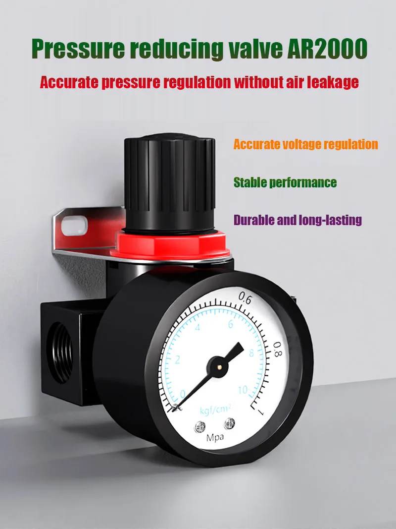 Pneumatic Pressure Regulating Valve Pressure Reducing Valve Air Source Treatment BR3000 Pressure Regulator Stabilizing Valve