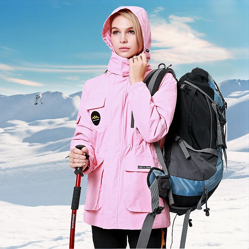 معاطف شتوية للتزلج للنساء سترة تزلج دافئة للغاية عالية الجودة مقاومة للماء للتزلج الدافئ ومعاطف على الجليد #5