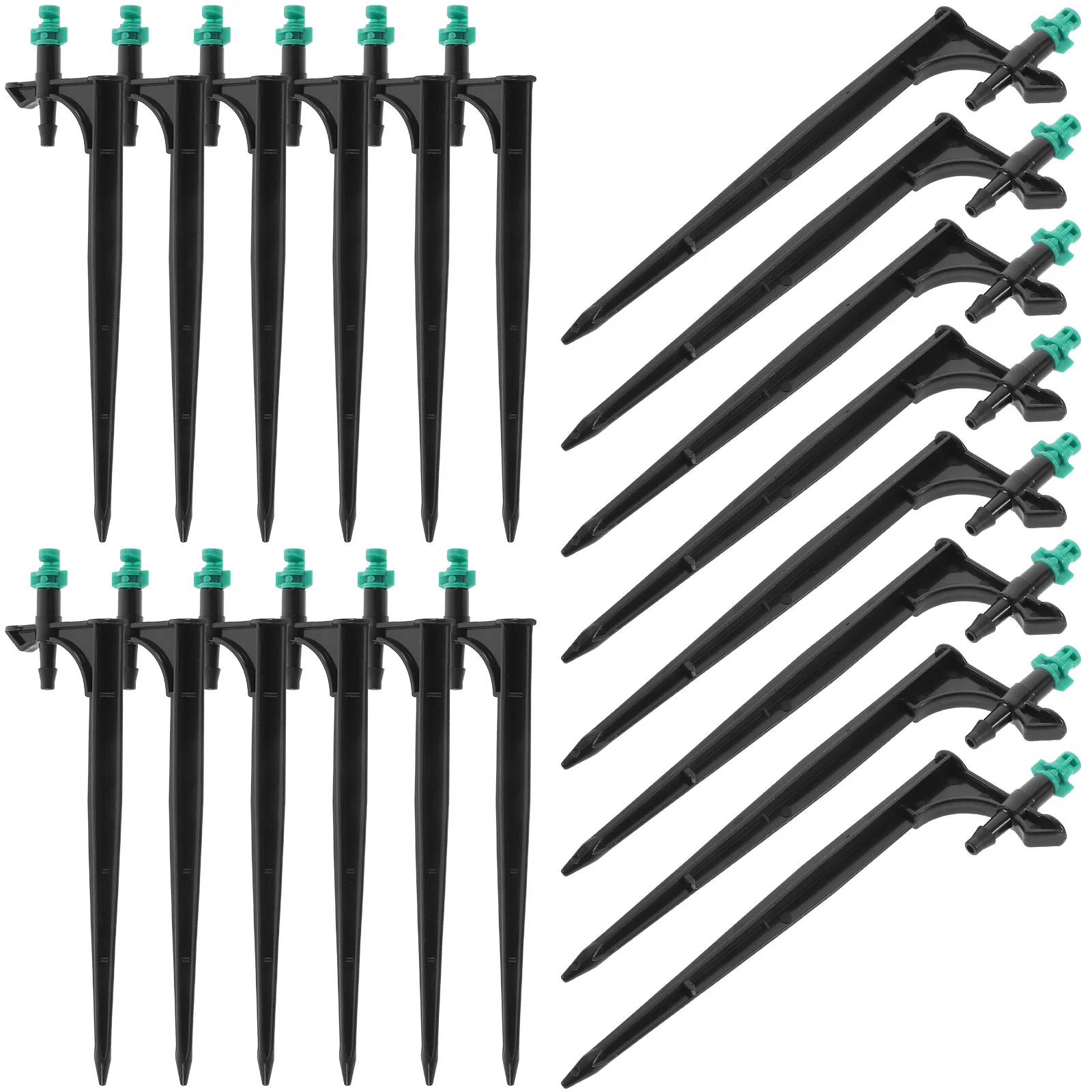

20 Pcs Atomizing Nozzle Adjustable Misting Sprinkler Ground Support Spike Watering Dripper Plant Irrigation Garden Supply