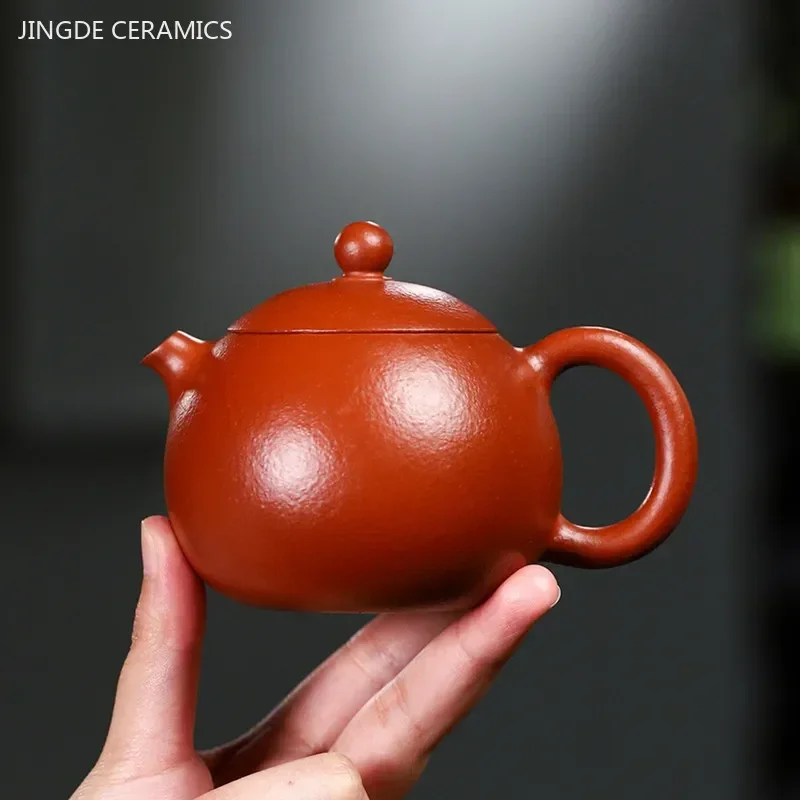 200ml Master Handmade Yixing Purple Clay Teapot Zhu Mud Dragon's Egg Beauty Kettle Custom Filter Tea Set Chinese Zisha Tea Pot
