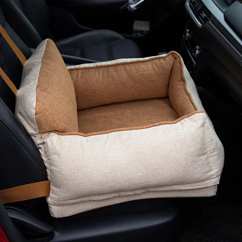 Waterproof Luxury Dog Car Seat Pet Sofa Bag Wholesale Travel Safety Booster Back Bed Washable Cover Pet Dog Car Seat Cushion