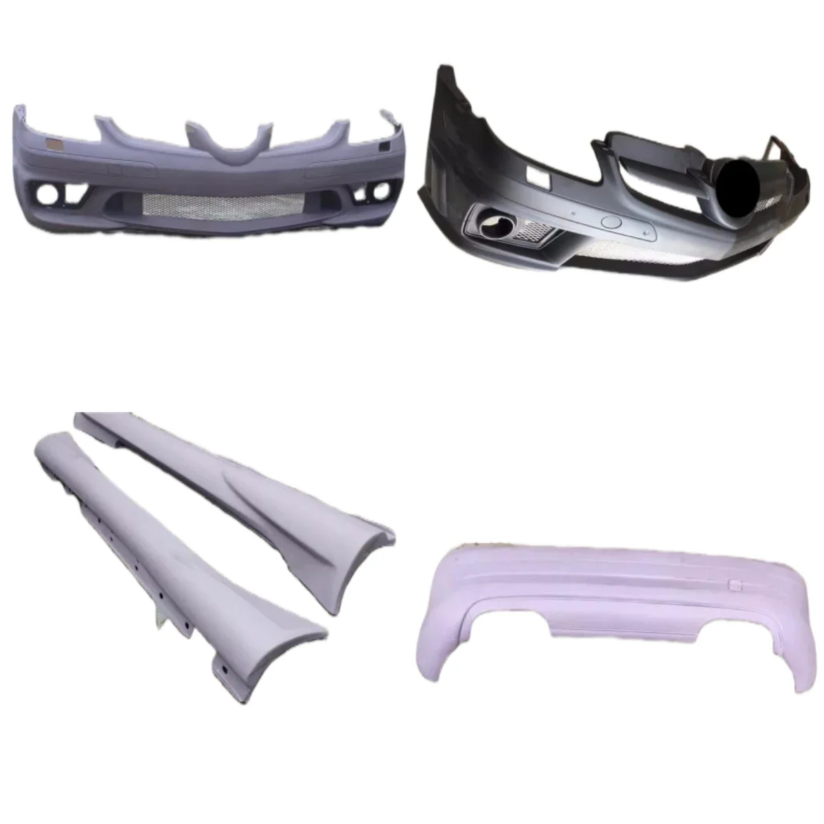 

Resin Front Bumper for Mercedes Benz SLK Class R171 modified Rear Bumper Side Skirt body kit Surround Car Accessories