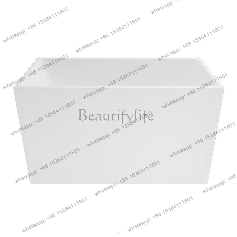Narrowing rectangular acrylic independent integrated bathtub AJ-6090