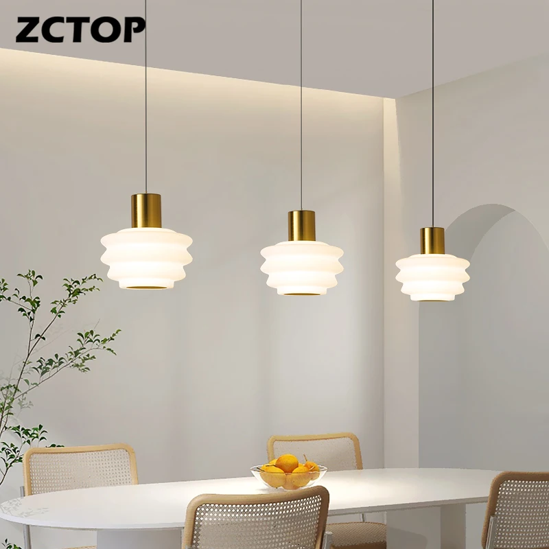 

Nordic Modern LED Pendant Lights Dining Table Decor Bedroom Bedside Light Restaurant Chandeliers Kitchen Fixtures Hanging Lamps