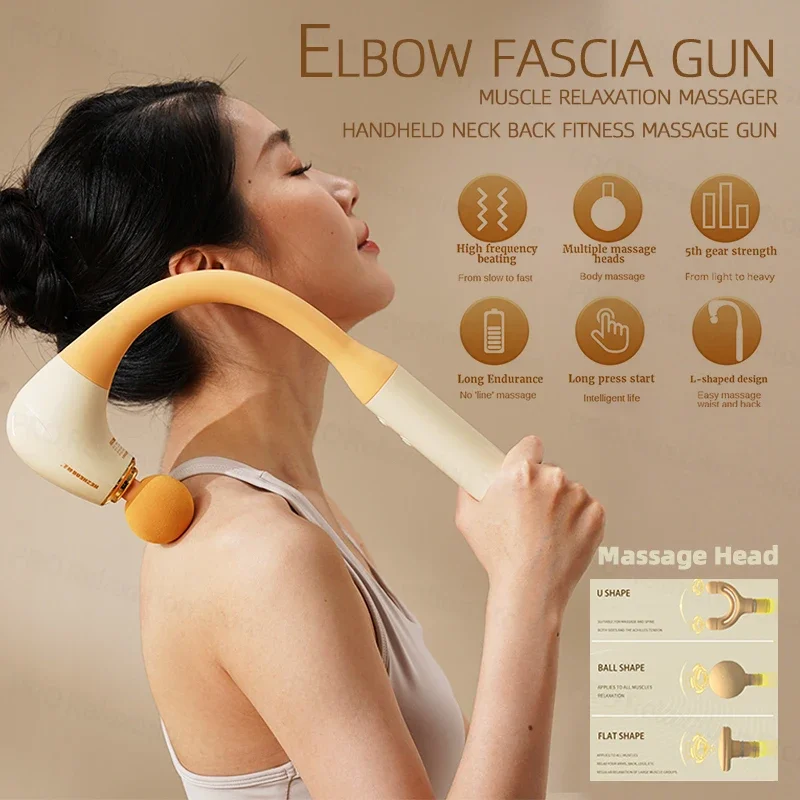 Mini Elbow Fascial Gun Relaxation Massager Neck Back Fitness Muscle Massage Guns Body Massager Masajeador Gun Massage Vibradores