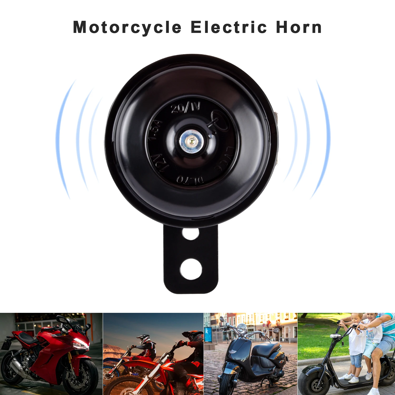 Bicicleta elétrica eletrônico alto trompete 12v bobinas de cobre puro à prova dwaterproof água geral ferro motocicleta scooter sino