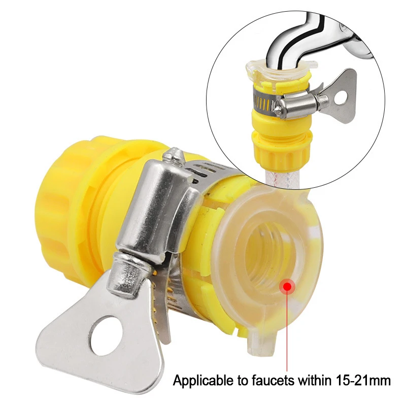 1Pcs ABS Pipe Connector PVC Multifunctional Water Pipe Faucet Connecter Universal Hose Coupling Fitting