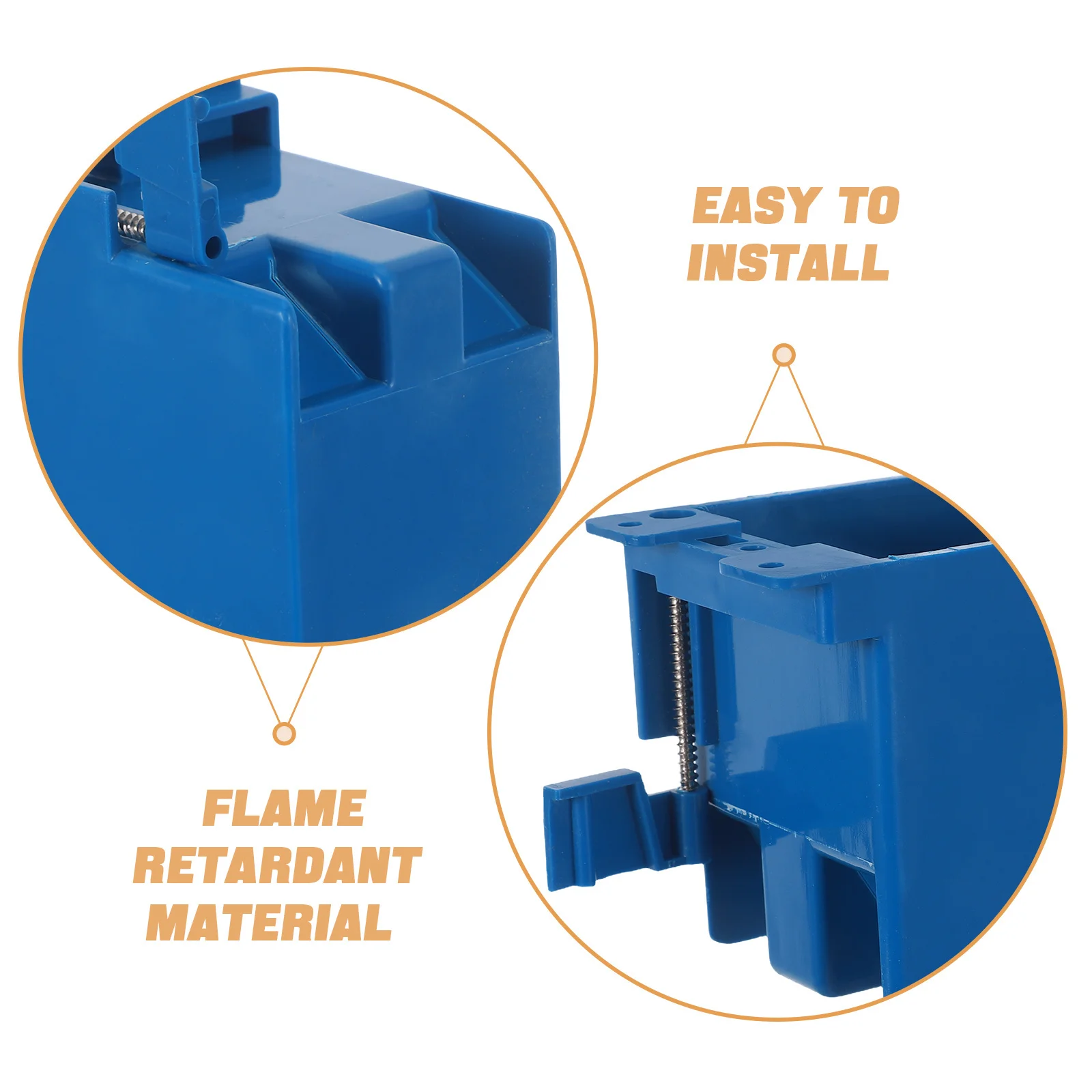 4 قطعة ملحقات مقبس التبديل صندوق مخرج مجوف للجدران البلاستيكية فلوش جبل صندوق كهربائي حل الأسلاك المخفية للجدران الجافة