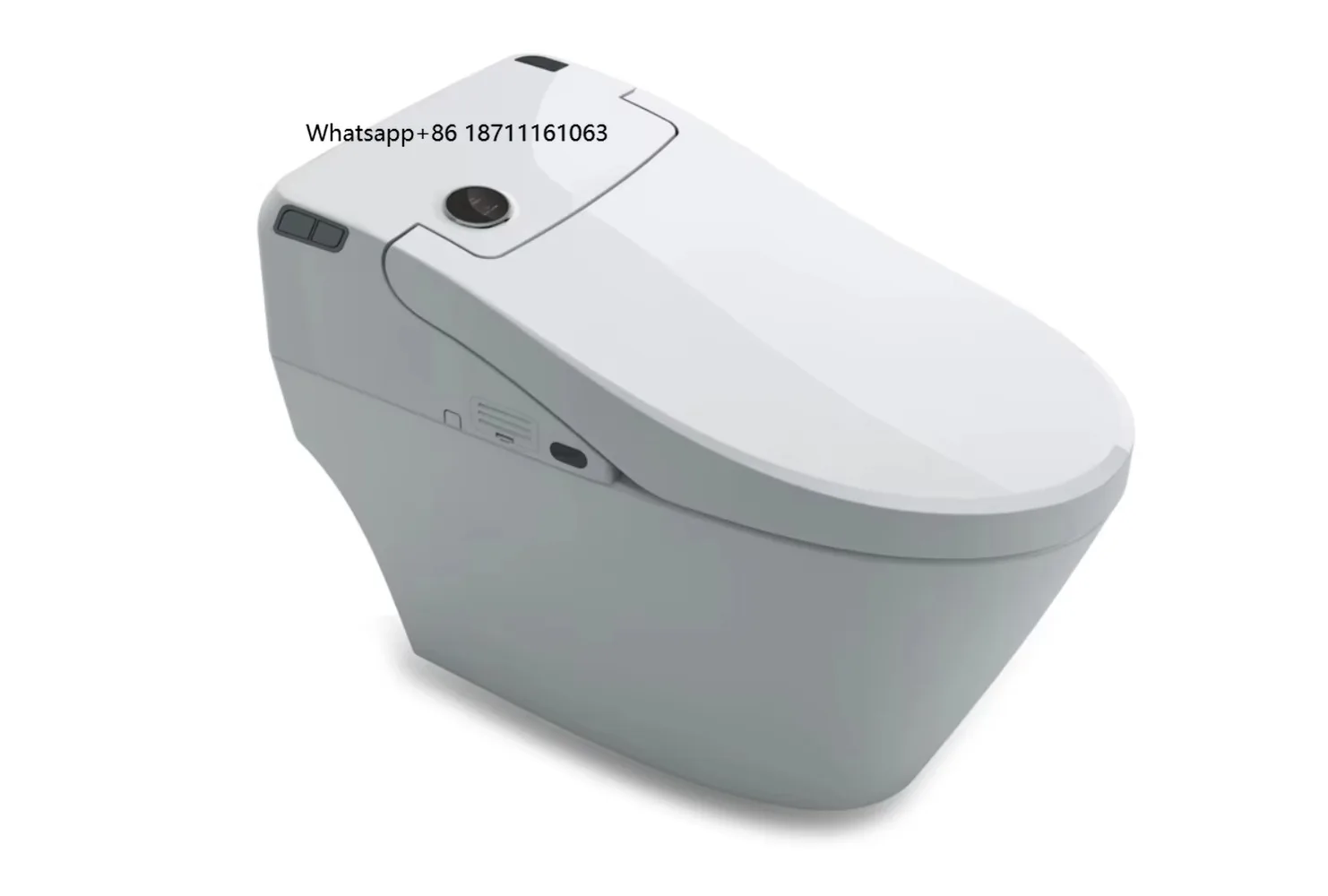 Modern Auto-flip Floor-stand Toilet Smart for Europe Intelligent One Piece Remote Control Sensor Smart Intelligent Toilet