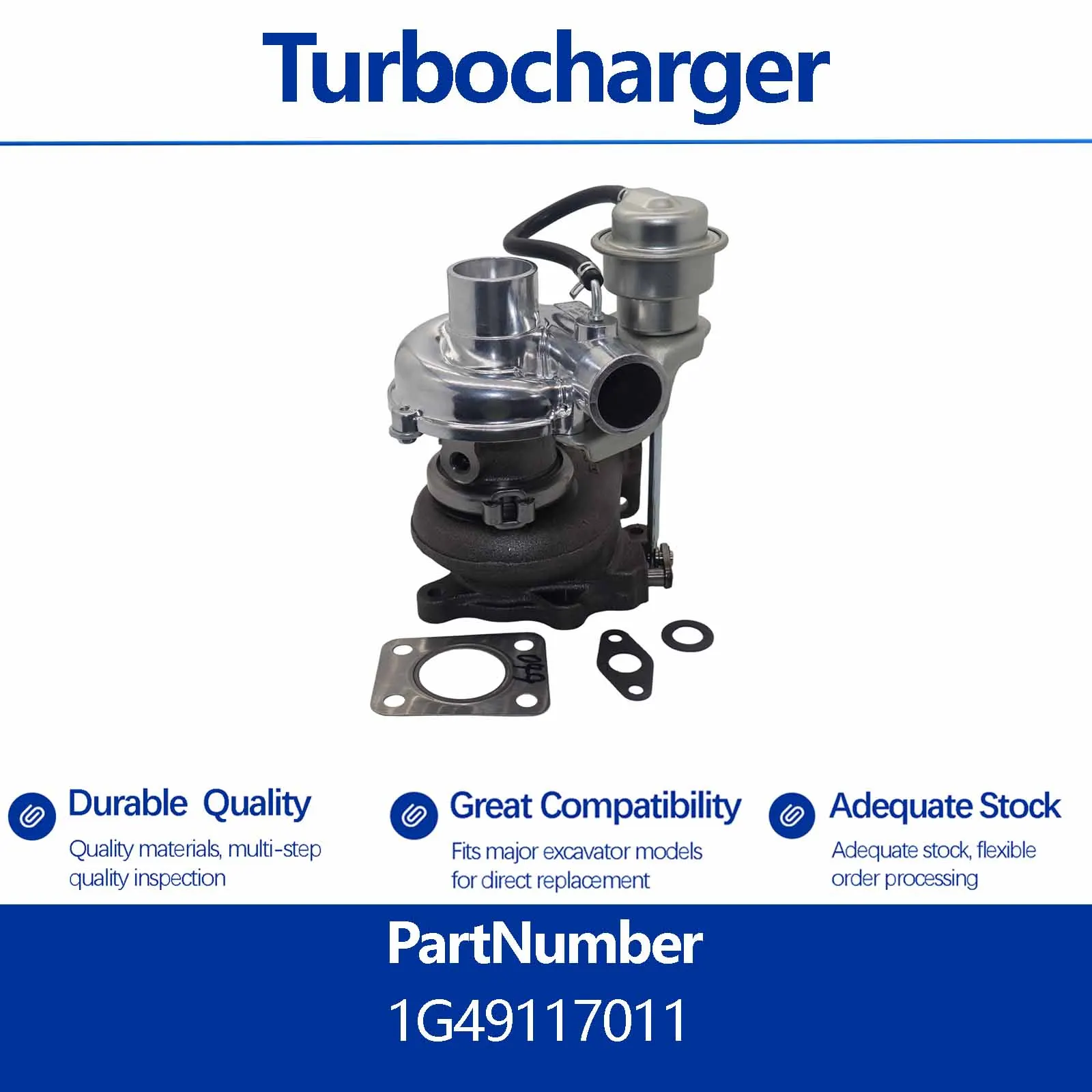 1G491-17011 1G491-17012 1G49117012 Turbocharger For Kubota V2003 V2203 V2403 Engine