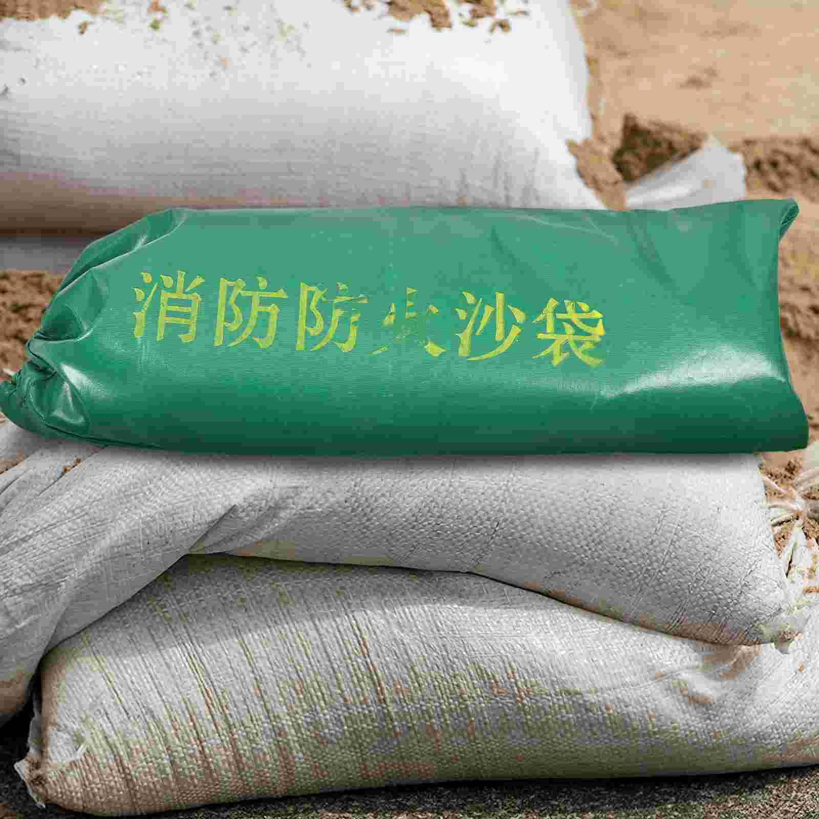 2 Pcs Fireproof Sandbags Flood Control Sacks Anti-flood Tent Heavy Protection Empty Silicone Canvas