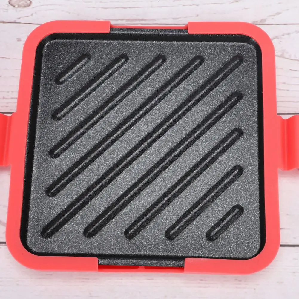 

Microwave Toaster Sandwich Maker Baking Pan Non-Stick Dishwasher Fast Even Cooking Sandwich Grill Pan Panini Press