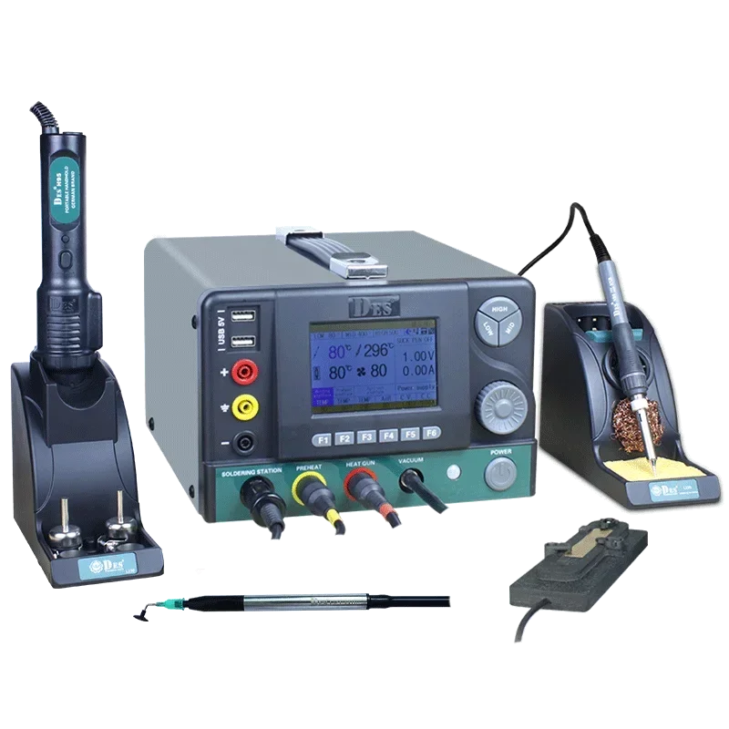 ユニークなDES H95熱風5in1はんだ除去ステーションデジタルディスプレイ恒温電気はんだごて
