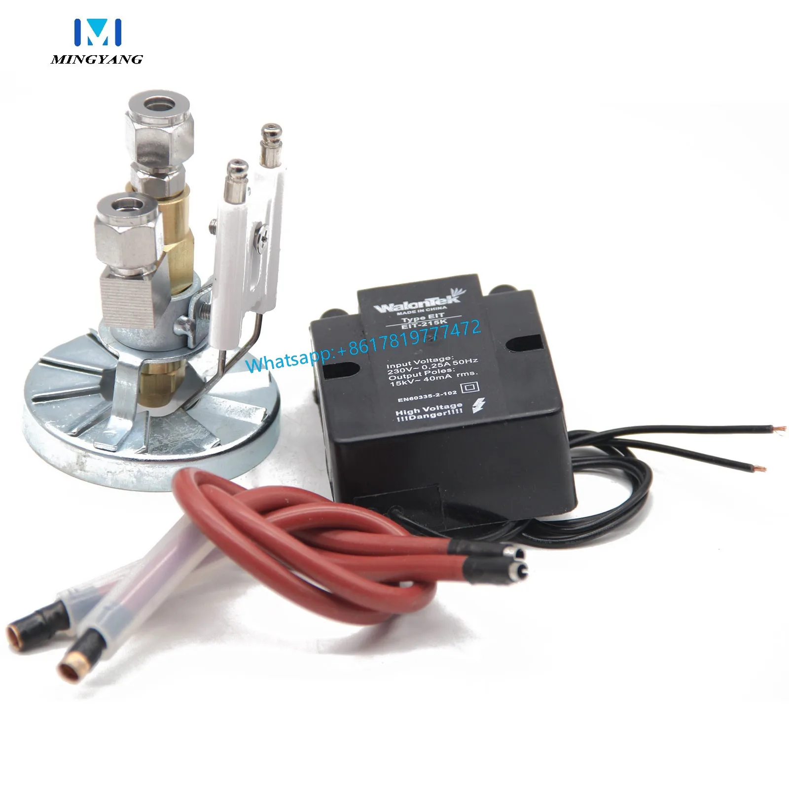 

MINGYANG High Voltage Pulse Igniter 15KV Ignitor Transformer With Waste Oil Nozzle Brass Siphon Air Atomizing Nozzle