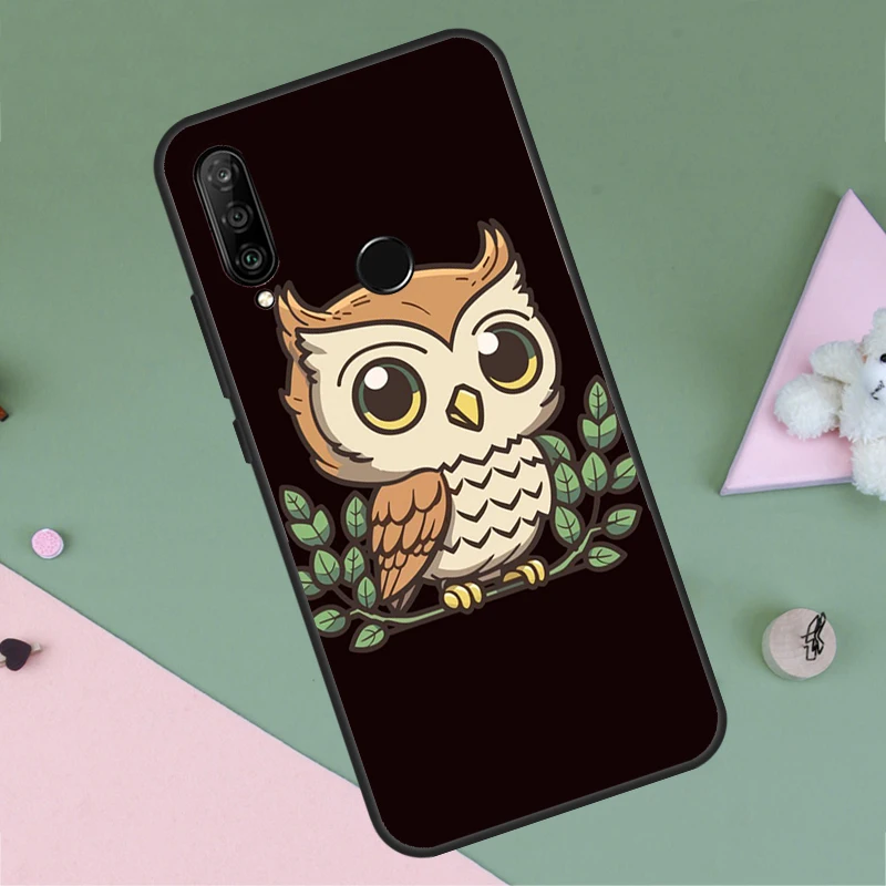 Cartoon Owl For Huawei Nova 9 10 SE Y91 Y61 Y90 Y70 Y60 Y72 12s 12i 11i 7i 8i P60 Pro P30 P40 Lite Case view 4