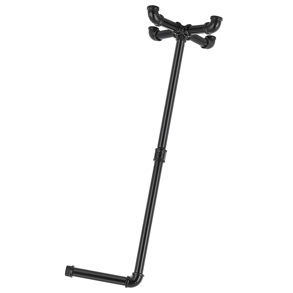 

Industrial Iron Towel Holder Stand Paper Holder Black Standing Bathroom Tissue Rack Storage Solution Roll Dispenser Stand