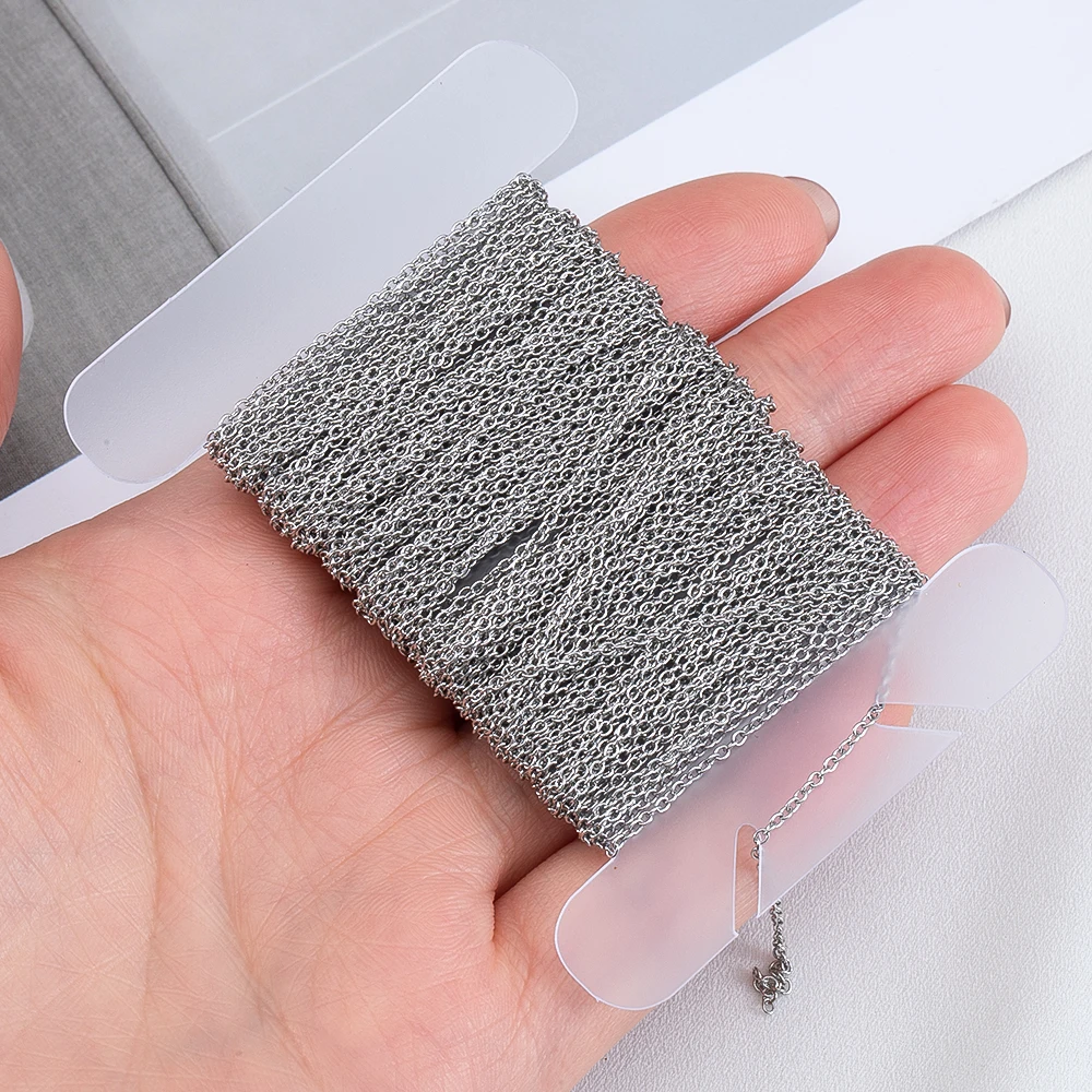 25pcs Plastic Sheet  Wrap Wire Plate Cross Stitch Winding Plate Metal Chain Winding Board Long Chain Organizing Tool