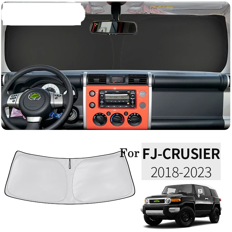 

Для Toyota FJ Cruiser 2018-2023 Стайлинг автомобиля нано-изоляционный солнцезащитный козырек на лобовое стекло солнцезащитный козырек на переднее окно УФ-защитные солнцезащитные козырьки
