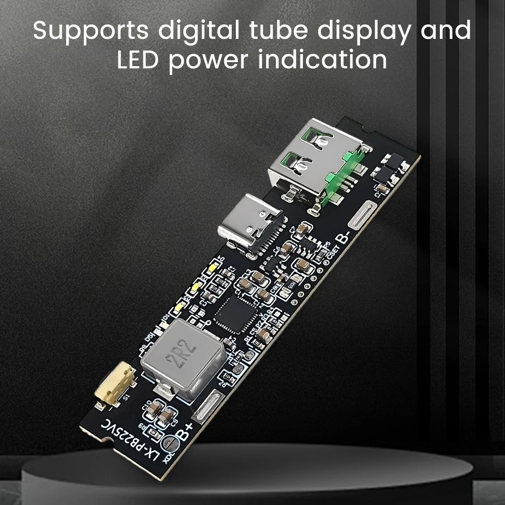 QC3.0 QC2.0 Dual USB 22.5W Type-C USB PD Fast Charge Mobile Power Bank 18650 Charging Module With Indicator